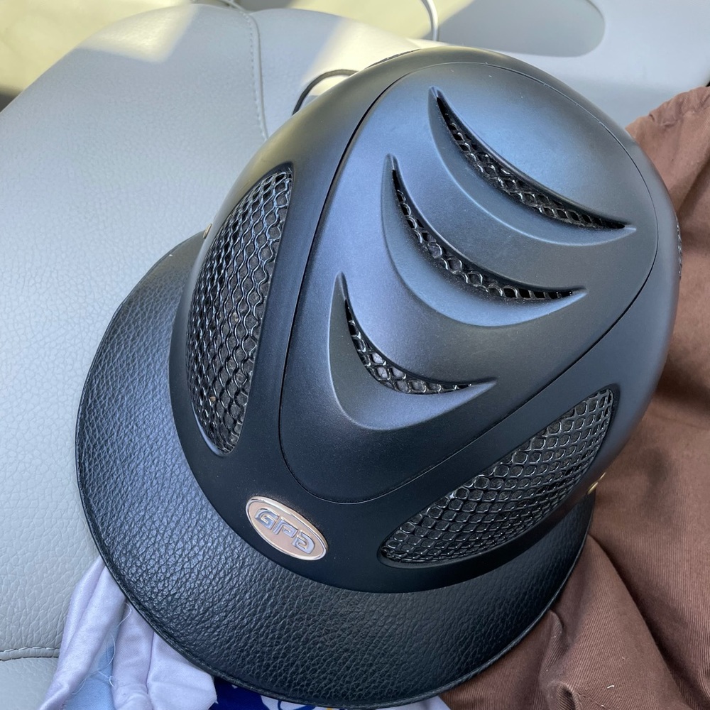 gpa first lady helmet, leather wide brim - 7